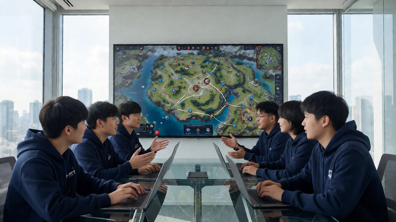 战术竞技类电竞项目，选手在广阔地图上展开生存对抗